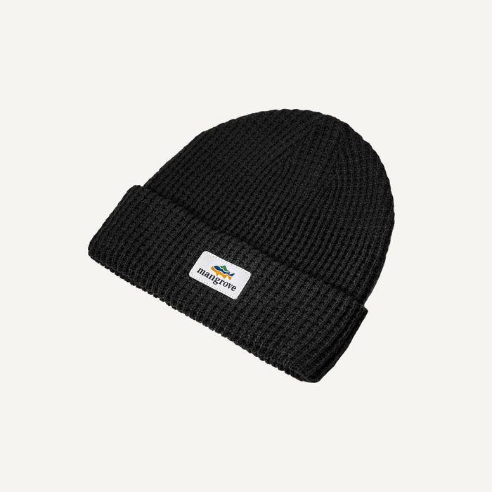 Mangrove Outdoors Black Waffle Beanie