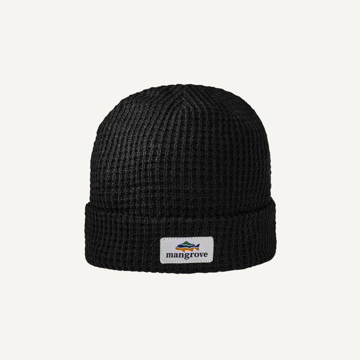Mangrove Outdoors Black Waffle Beanie Good Fit