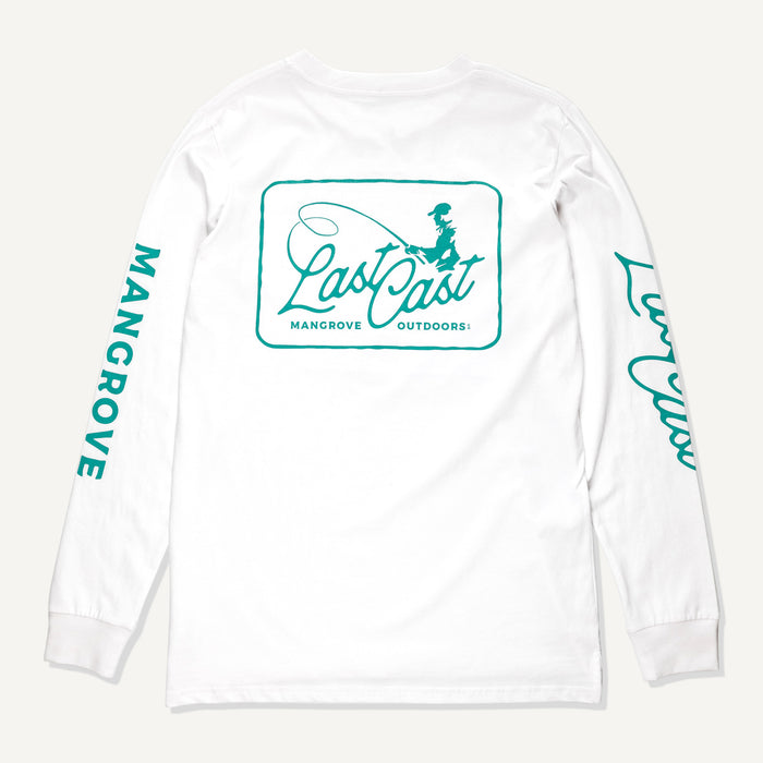 Last Cast LS Heavyweight Tee (White)