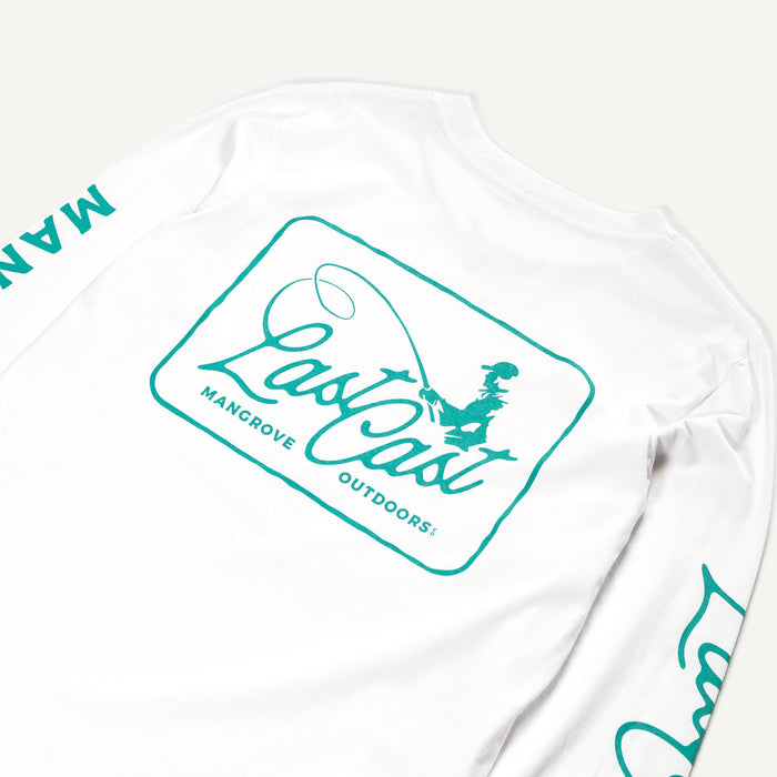 Last Cast LS Heavyweight Tee (White)