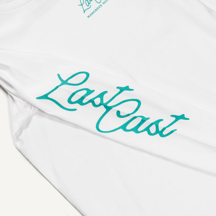 Last Cast LS Heavyweight Tee (White)