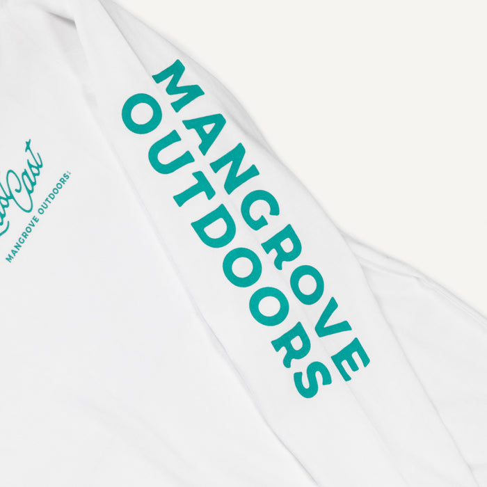 Last Cast LS Heavyweight Tee (White)