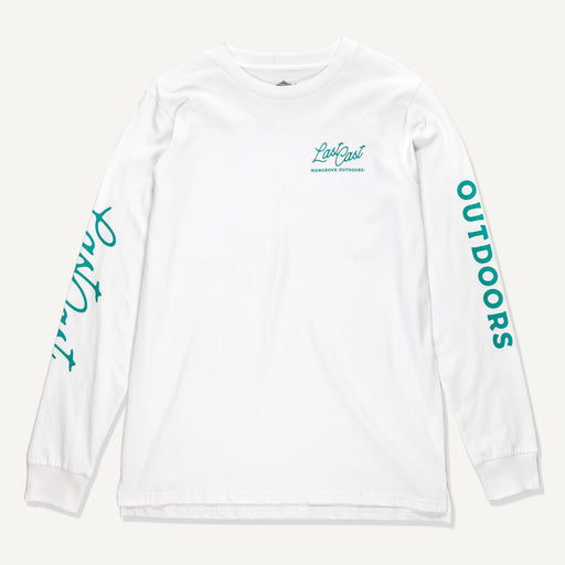 Last Cast LS Heavyweight Tee (White)